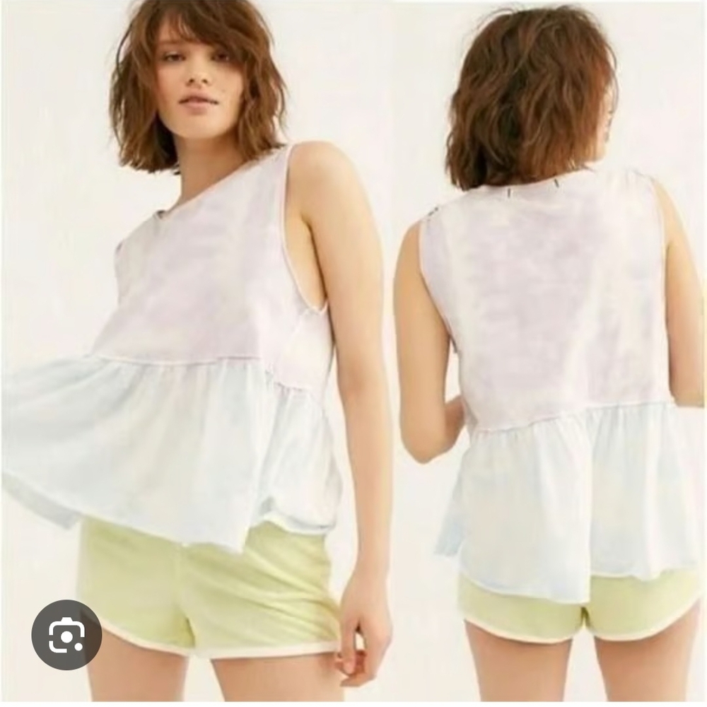 We The Free Tie Dye Sleeveless Layered Tank